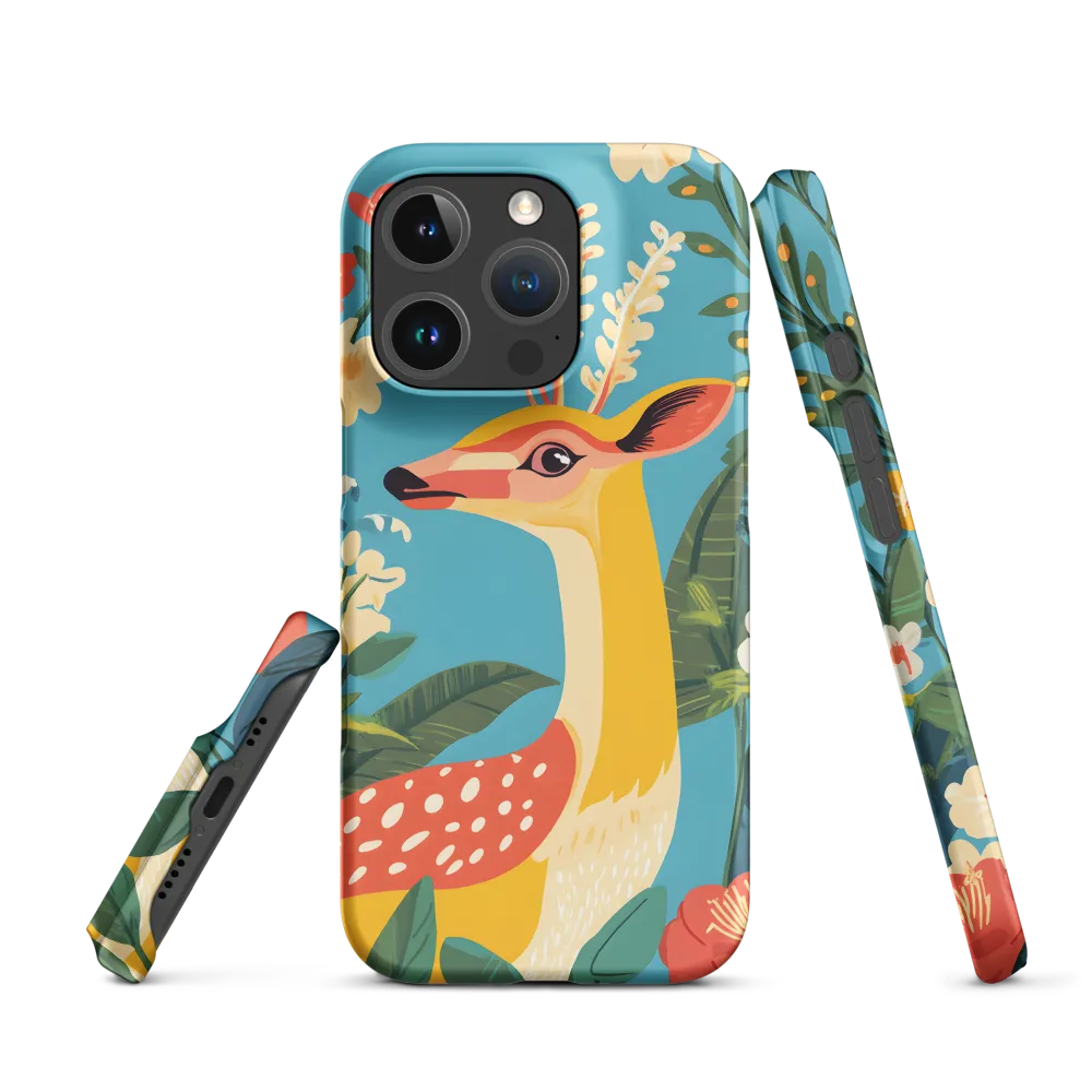 Serene Majesty: A Vibrant Deer Amidst Flora