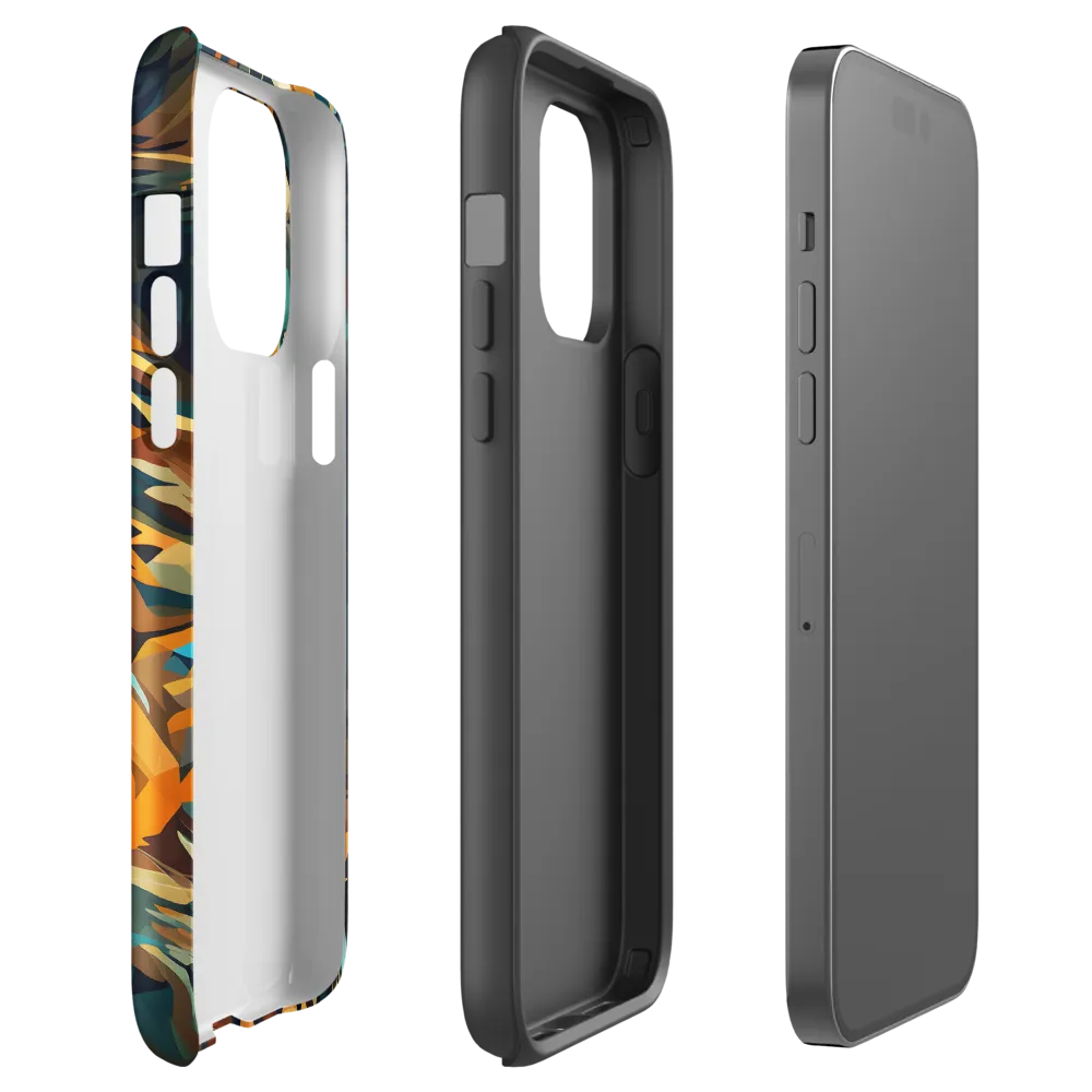 Wild Symphony: Abstract Tigers | Phone Case |  14 Pro Max | Tough Case | Glossy