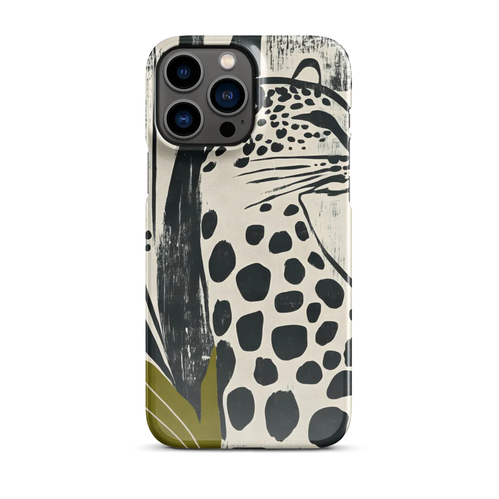 Leopard in Silhouette: A Modern Appeal | Phone Case |  13 Pro Max | Snap Case | Glossy