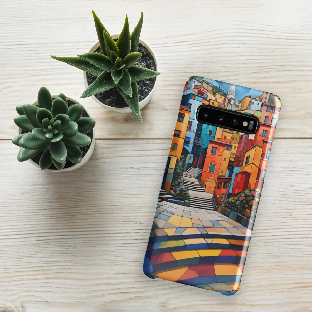 Vibrant Village: A Cubist Journey