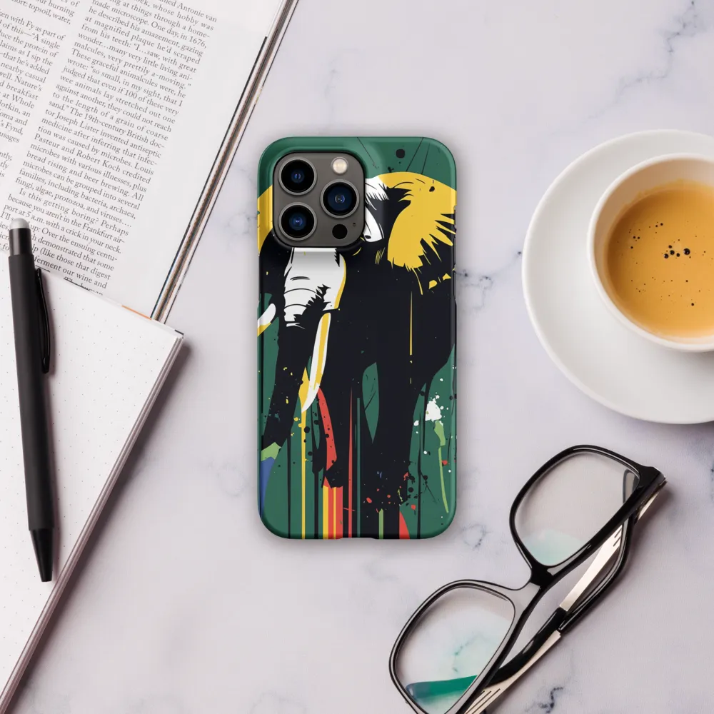 Majestic Minimalism: The Colorful Elephant