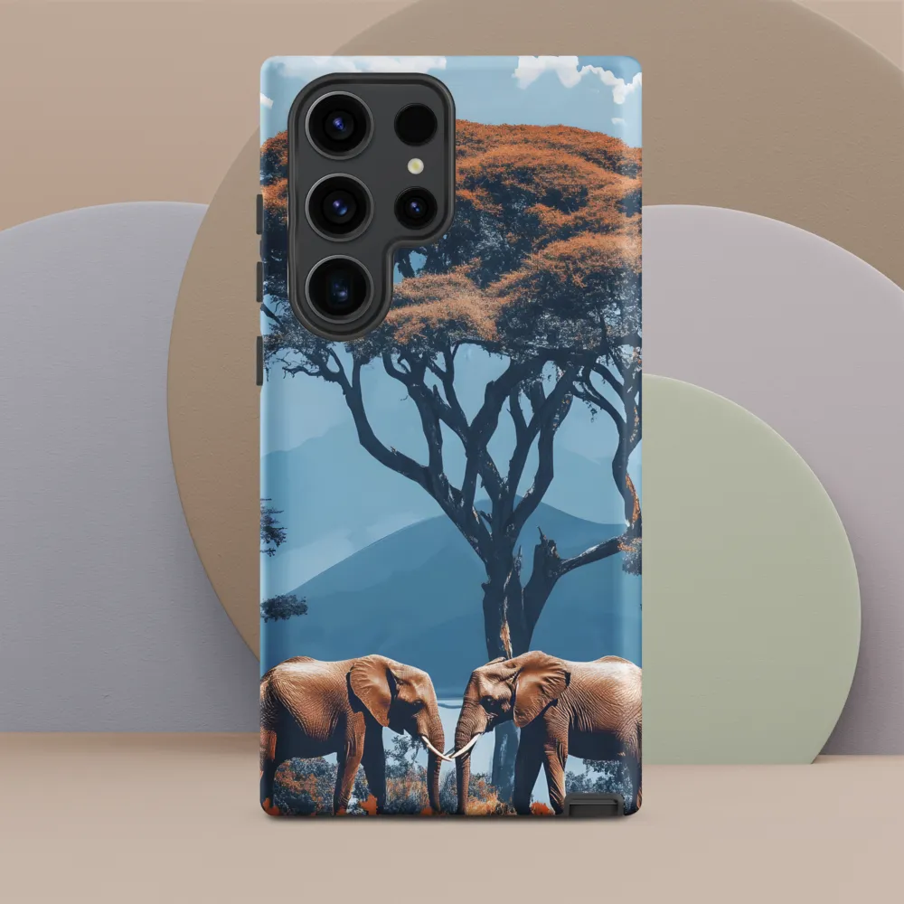 Elephants Amidst Serenity