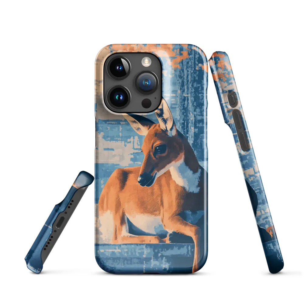 Serenity in Color: The Reclining Deer | Phone Case |  15 Pro | Snap Case | Glossy
