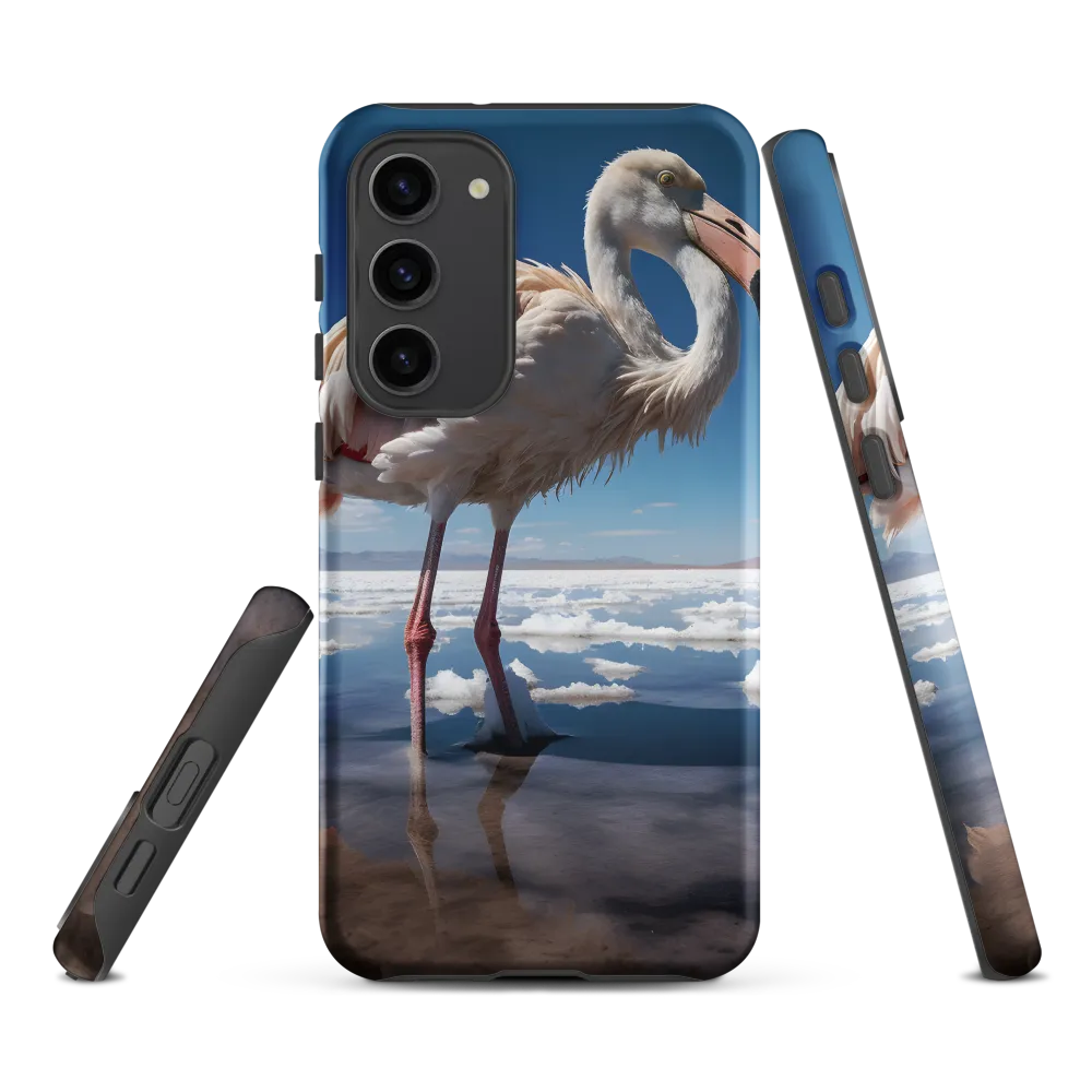 Graceful Solitude of a Flamingo