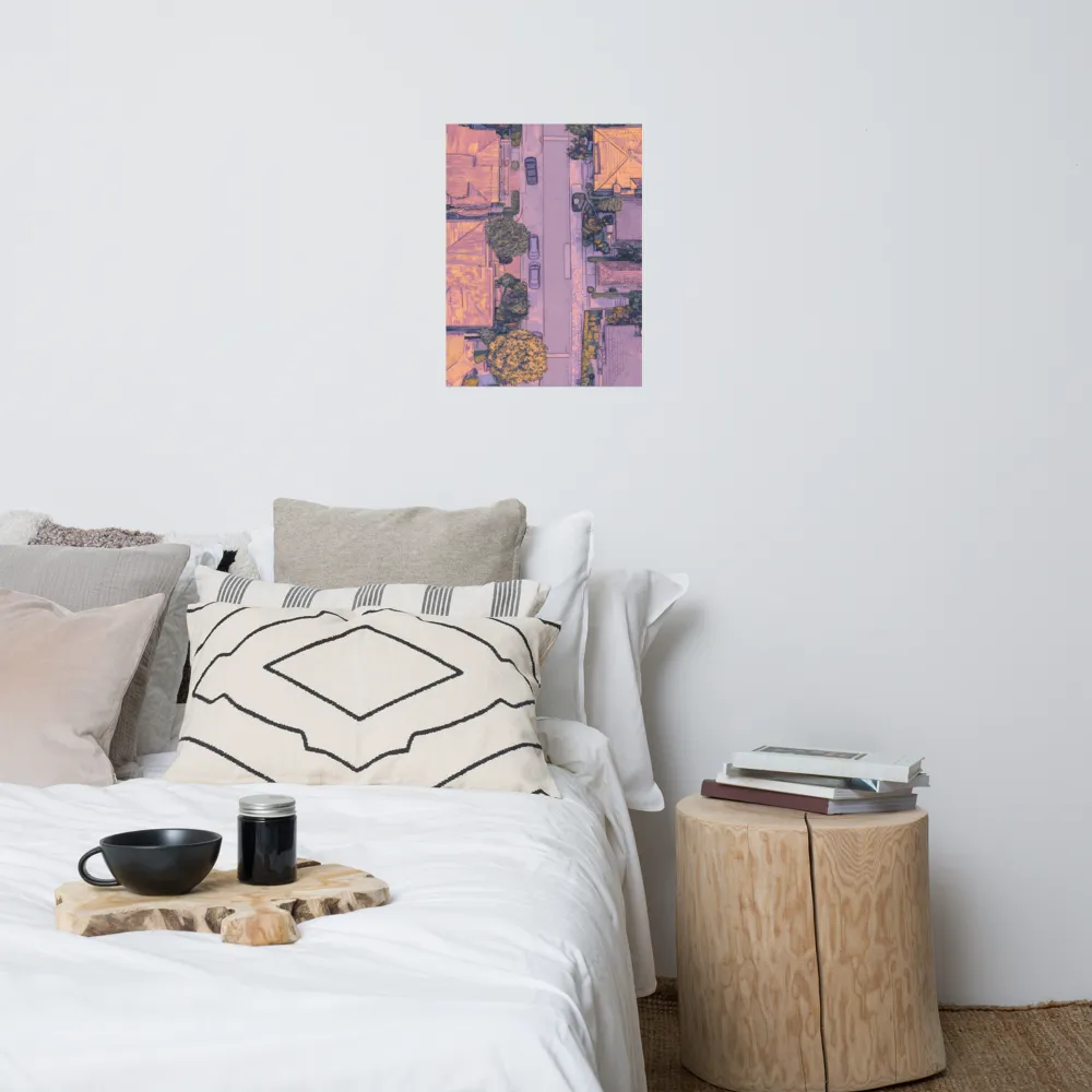 Aerial Serenity: Suburban Oasis | Poster | 18″×24″