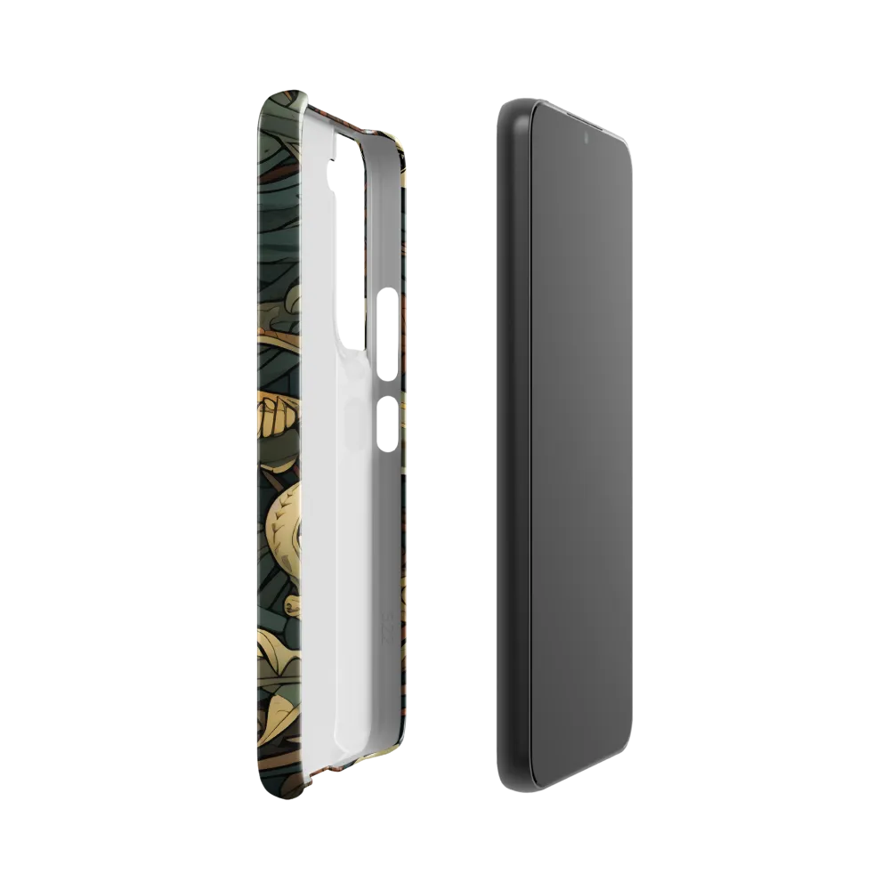 Dynamic Harmony of Sharks and Flora | Phone Case |  S22 | Snap Case | Glossy
