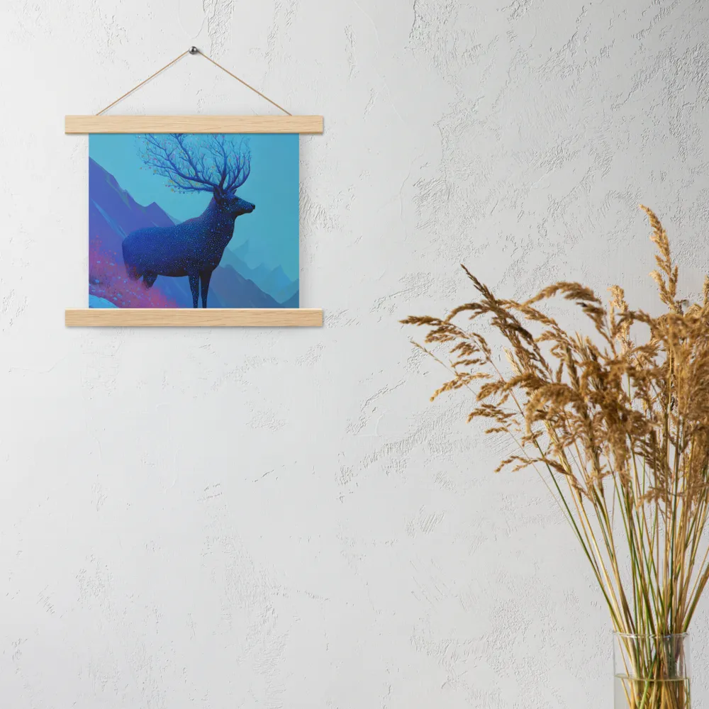 Ethereal Harmony | Poster With Oak Wood Hanger | 10″×10″