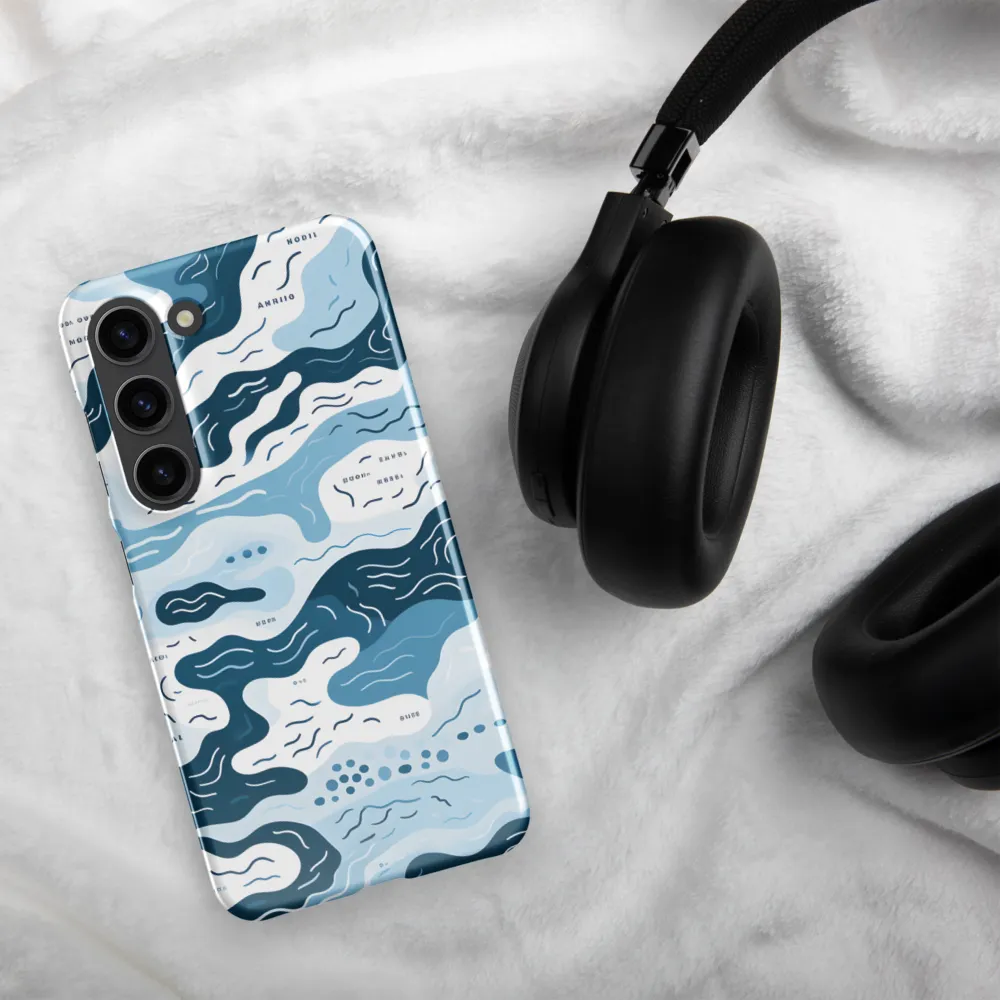Flowing Waters: An Abstract Journey | Phone Case |  S23 | Snap Case | Glossy