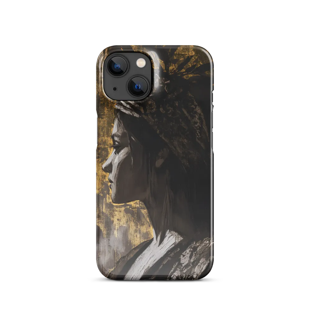 Golden Elegance: A Modern Profile Portrait
