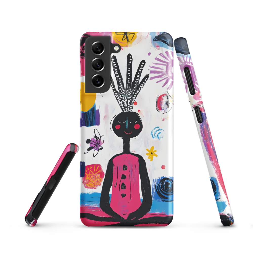Crowned Serenity: A Meditative Journey | Phone Case |  S21 | Snap Case | Matte