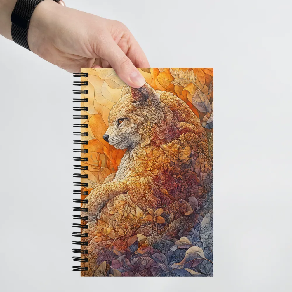 Whispers of the Forest: A Serene Fox | Spiral Notebook