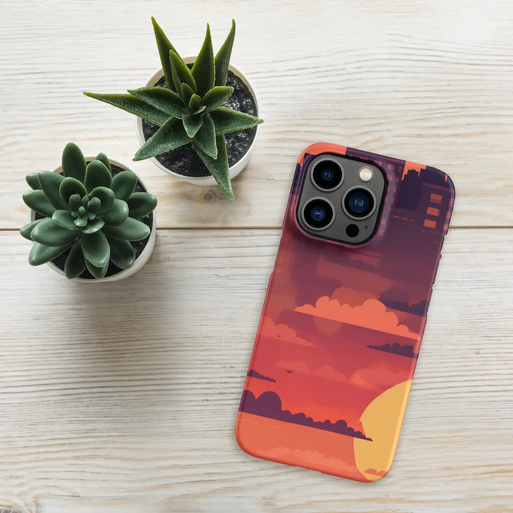 Urban Dusk: A Symphony of Cityscapes | Phone Case