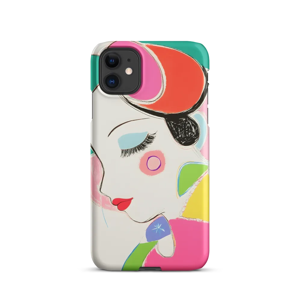 Whimsical Portrait in Colorful Abstraction