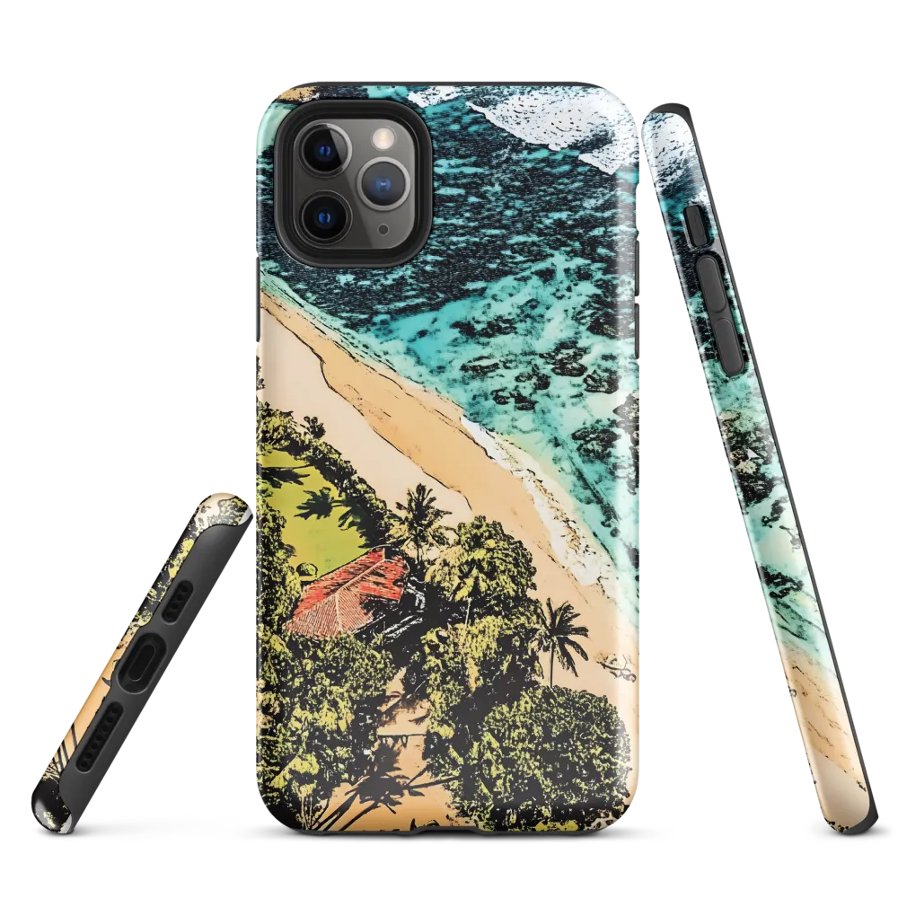 Aerial Serenity: Coastal Escape | Phone Case |  11 Pro Max | Tough Case | Glossy