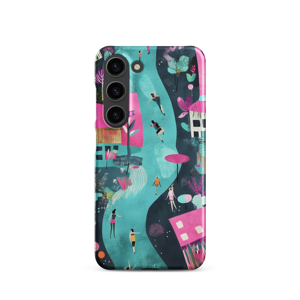 Whimsical Journey Through a Vibrant Landscape | Phone Case |  S23 | Snap Case | Matte
