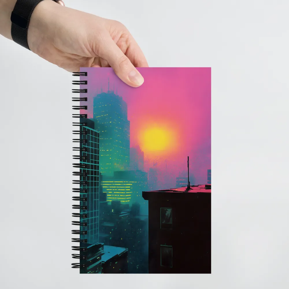 Neon Horizon | Spiral Notebook