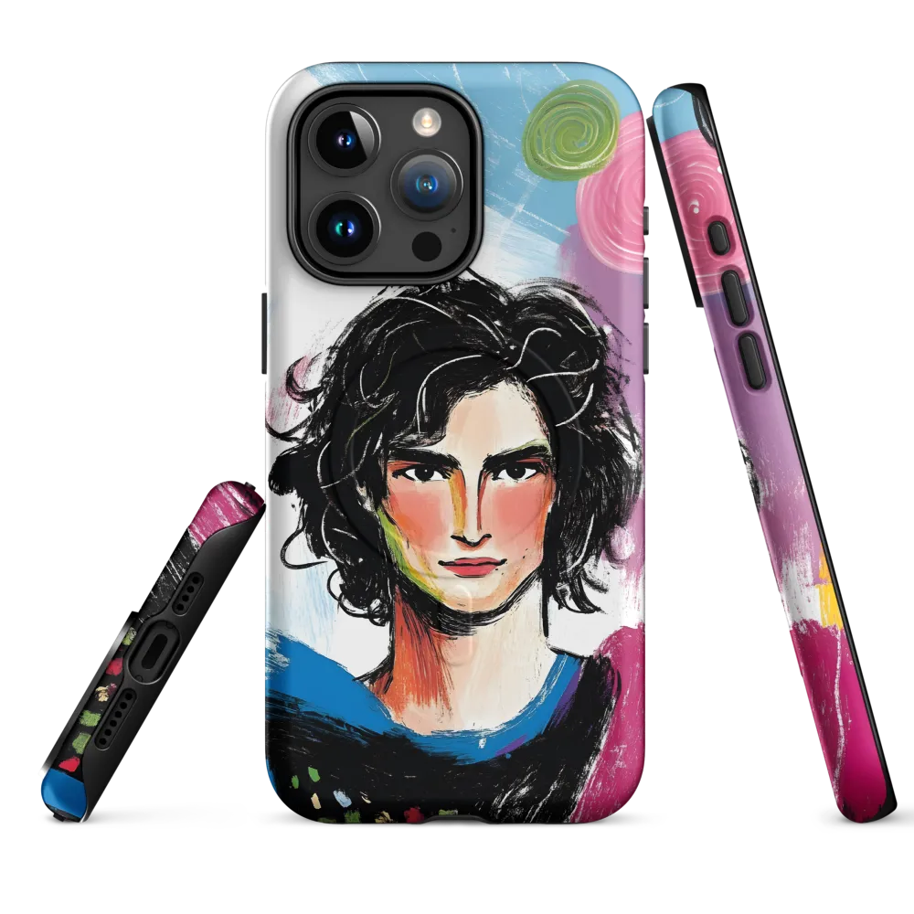 Vibrant Portrait of Youth | Phone Case |  15 Pro Max | MagSafe® Tough Case | Matte