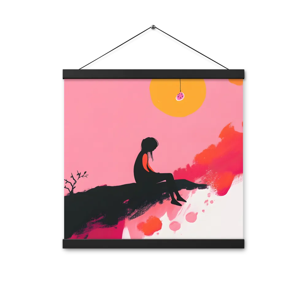 Whispers of the Sun | Poster With Black Wood Hanger | 16″×16″