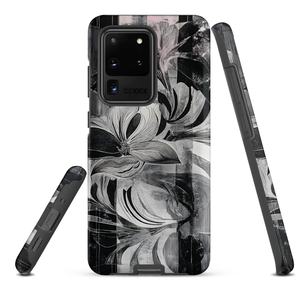 Floral Fusion in Monochrome