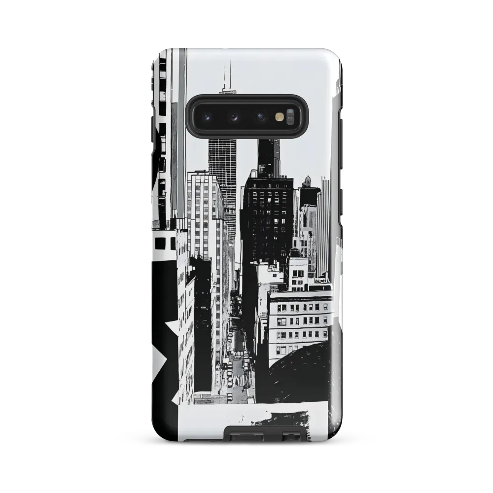 Urban Monochrome: A Contemporary Cityscape | Phone Case |  S10 Plus | Tough Case | Glossy