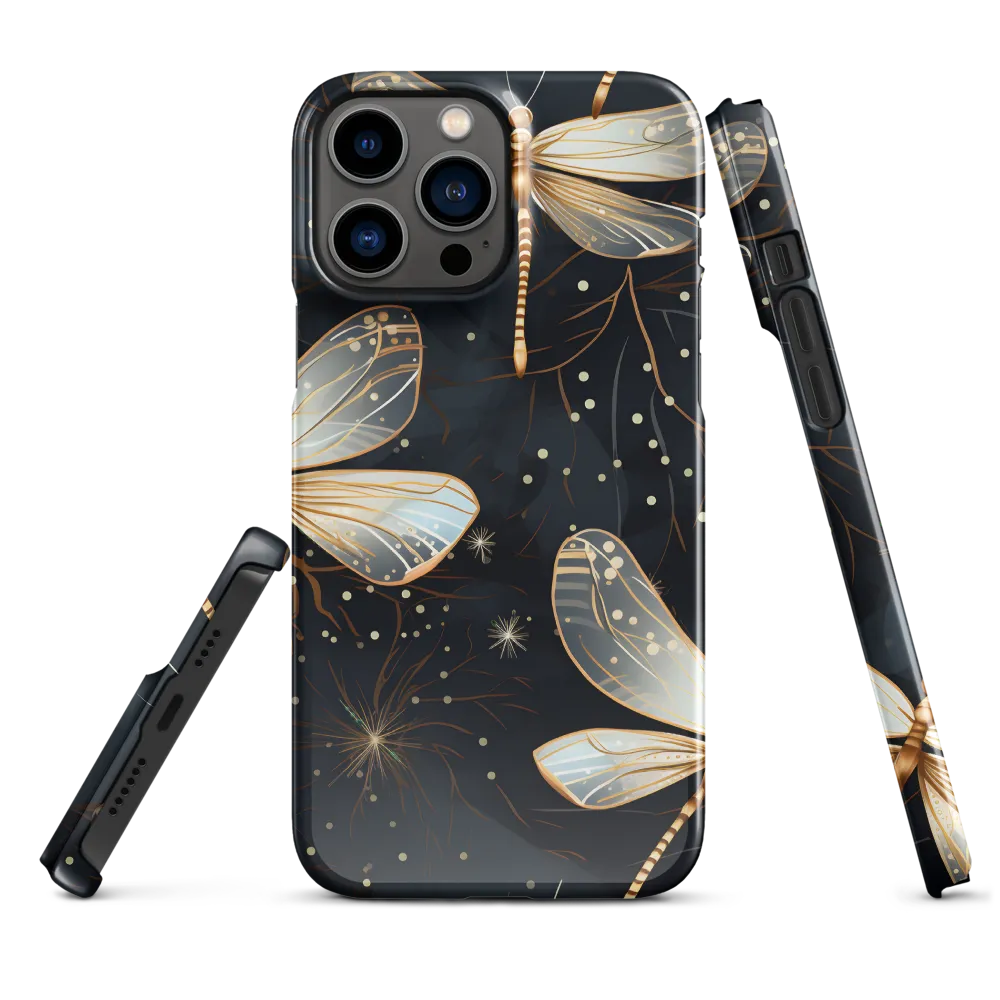 Ethereal Dance: Dragonflies in a Midnight Garden