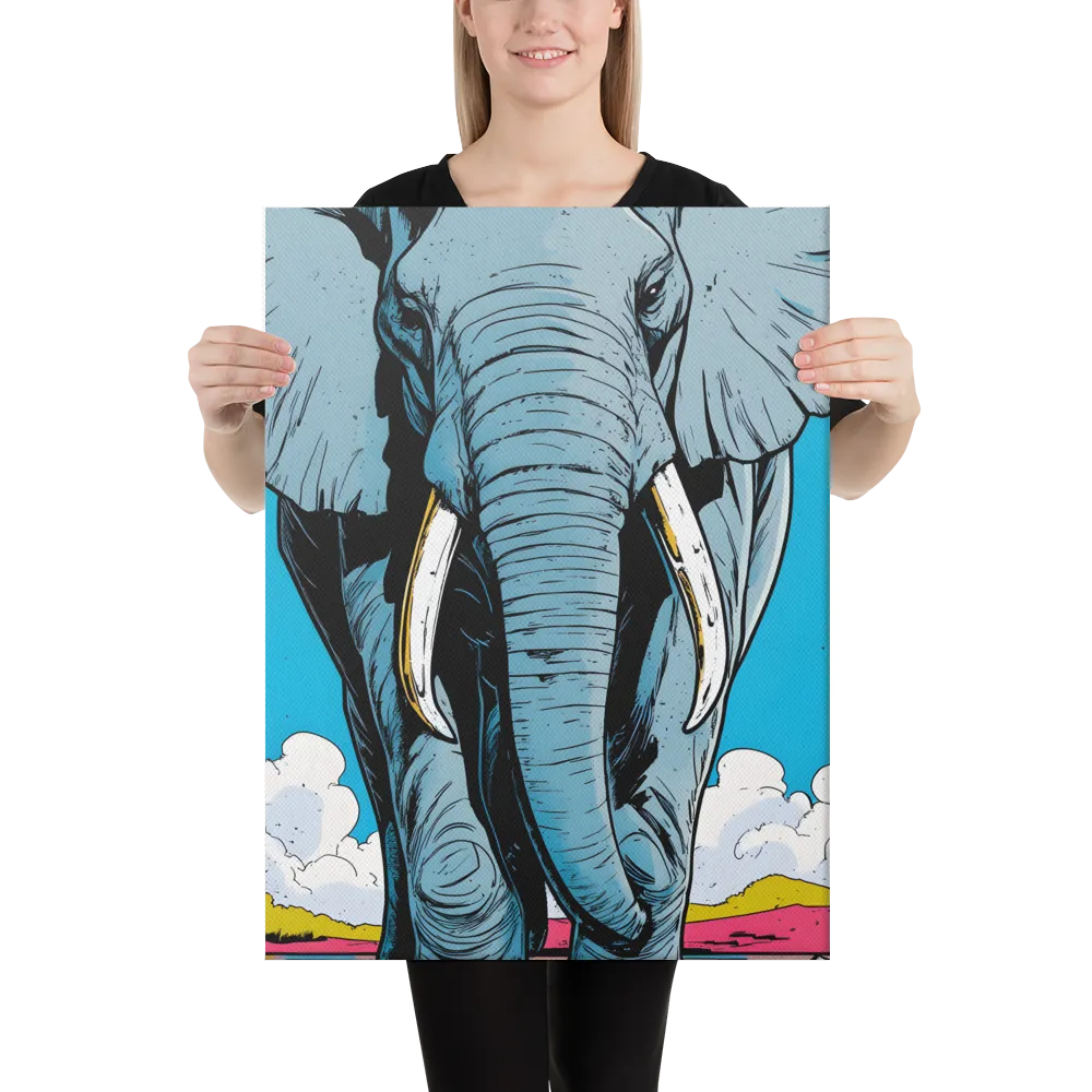 Majestic Presence: The Elephant | Canvas | 18″×24″