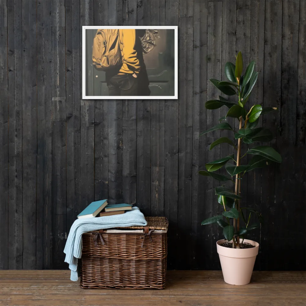Silent Reflection | Canvas with White Frame | 18″×24″