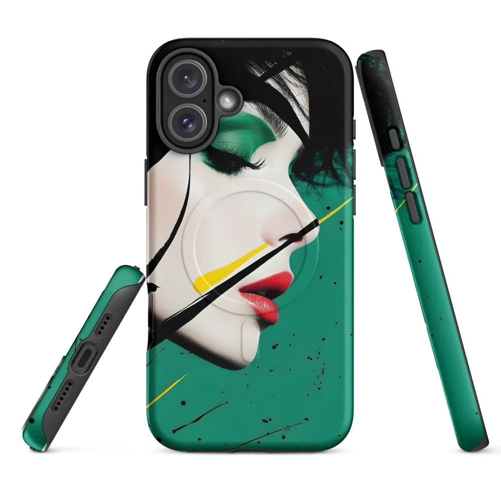 Emerald Profile with Ink and Yellow Accent