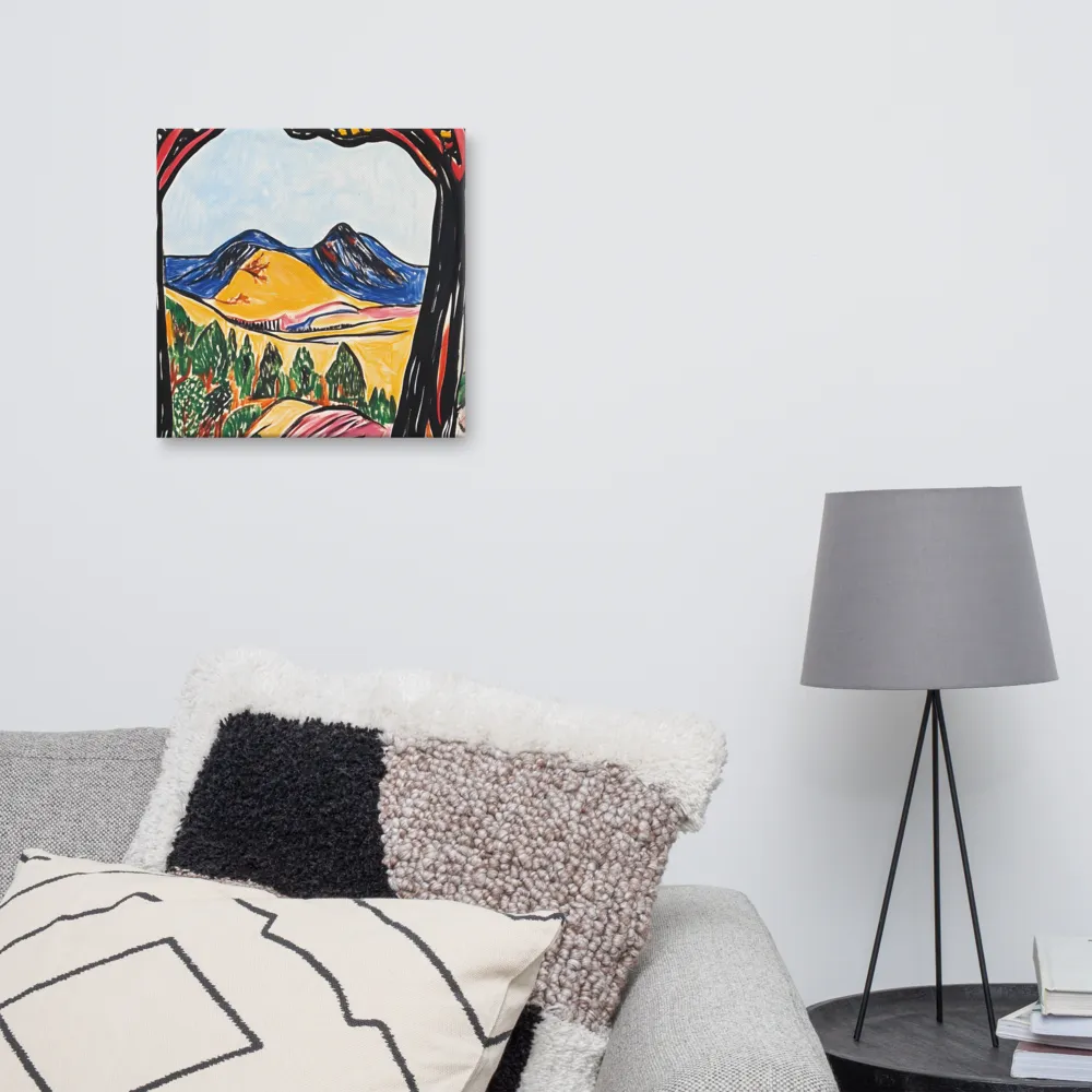 Vibrant Nature's Embrace | Canvas | 16″×16″