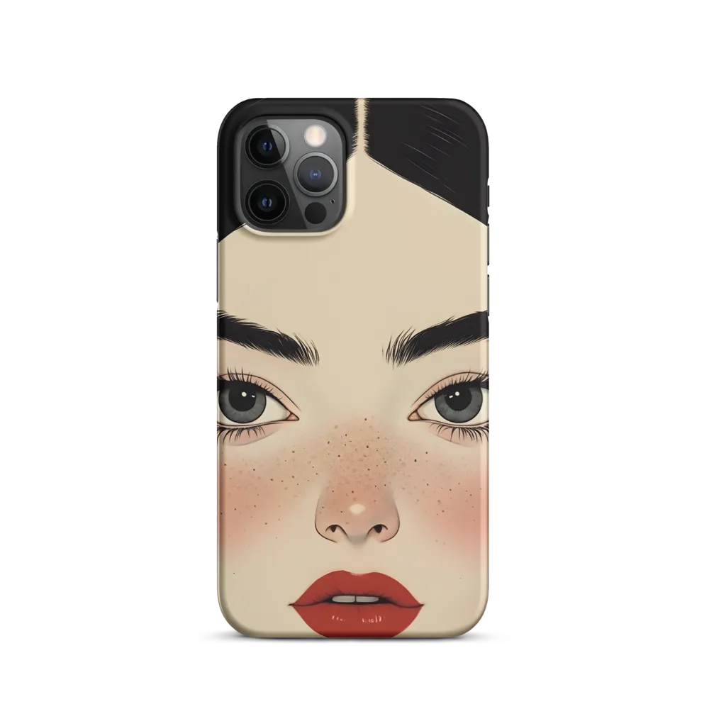 Serenity Captured: A Modern Portrait | Phone Case |  12 Pro | Snap Case | Matte