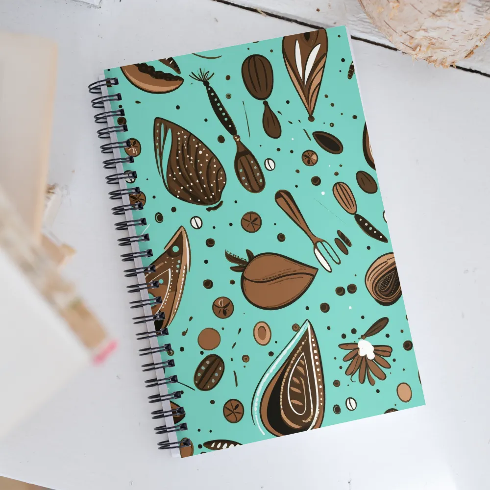 Whimsical Culinary Print | Spiral Notebook