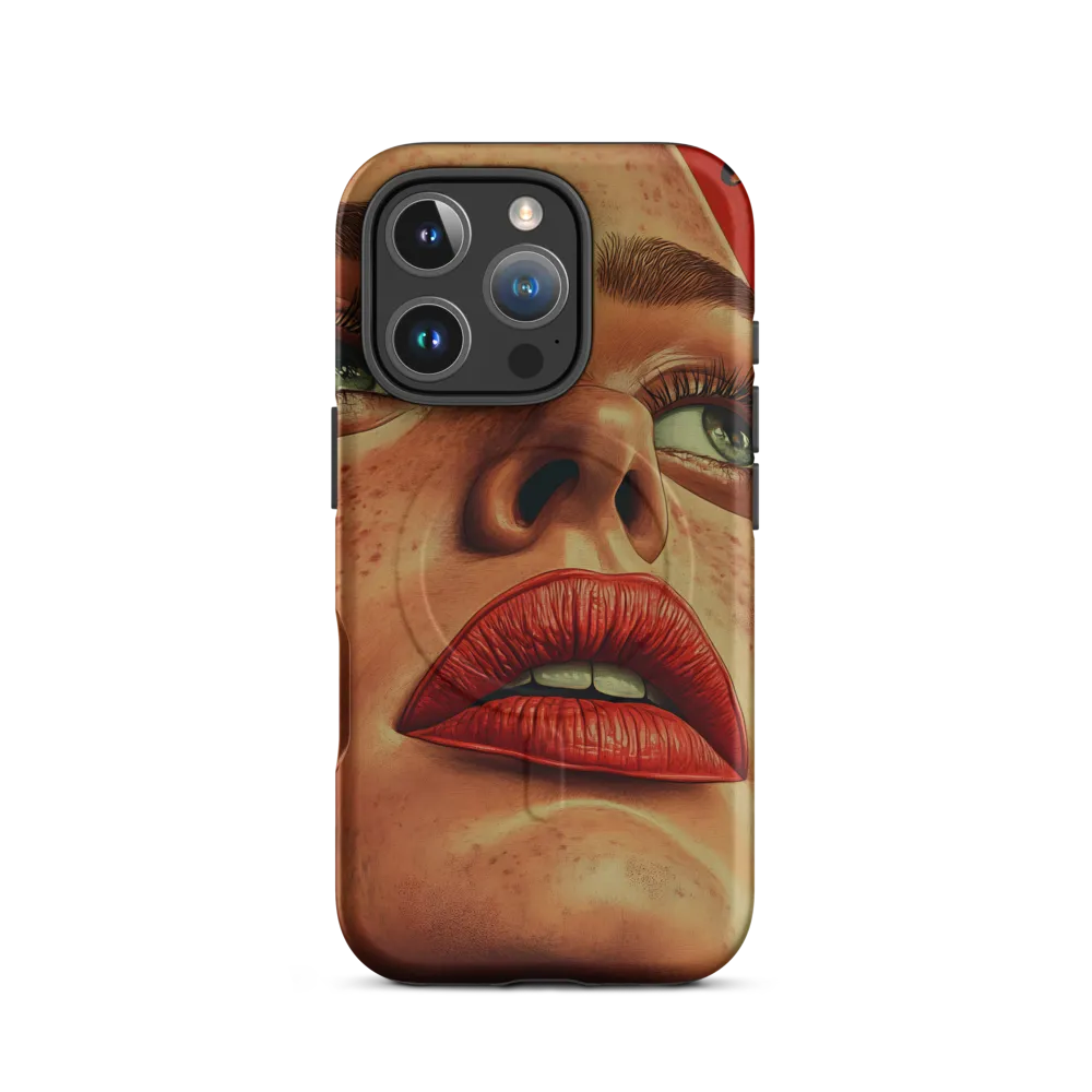 Red Intensity: A Portrait of Elegance