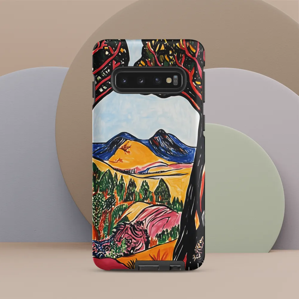 Vibrant Nature's Embrace | Phone Case |  S10 | Tough Case | Matte