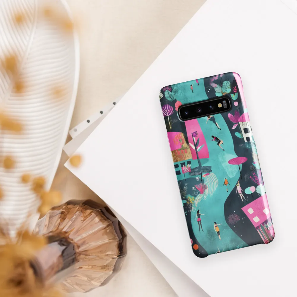 Whimsical Journey Through a Vibrant Landscape | Phone Case |  S10 | Snap Case | Glossy