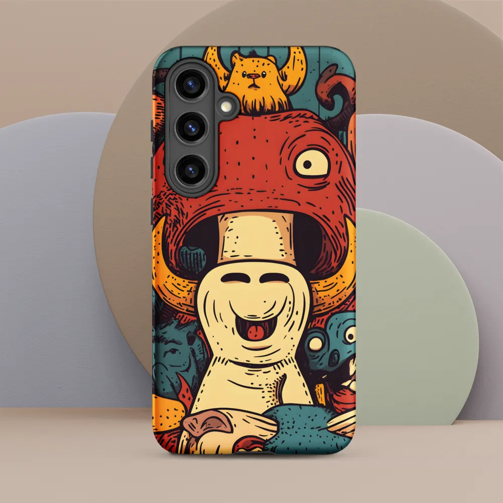 Whimsical Gathering of Creatures | Phone Case |  S24 Plus | Tough Case | Matte