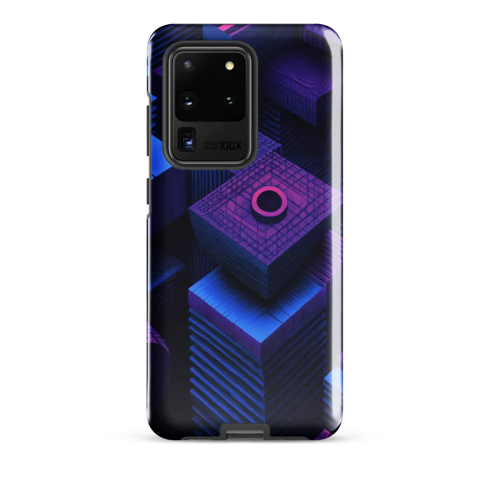 Geometric Dreams in Blue and Purple