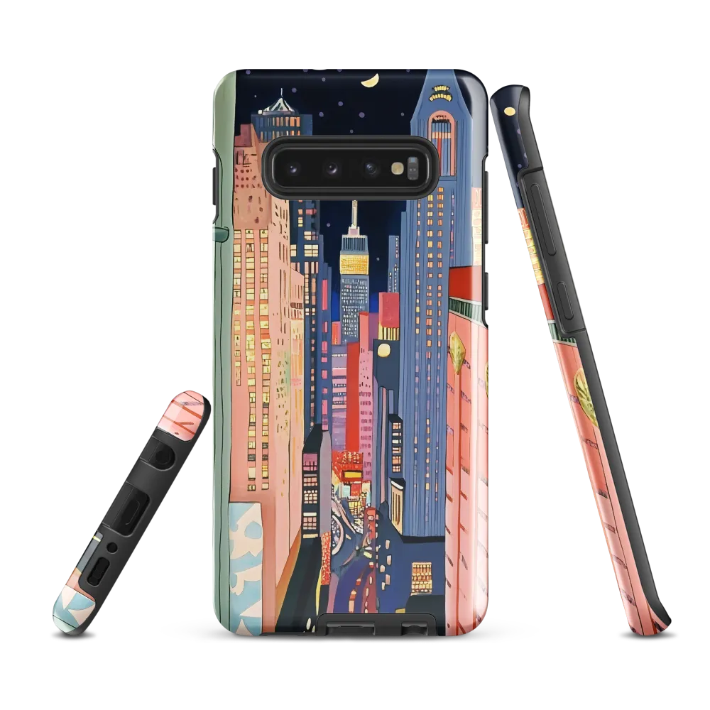 Urban Dreamscape: A Pop Art Night | Phone Case |  S10 Plus | Tough Case | Glossy