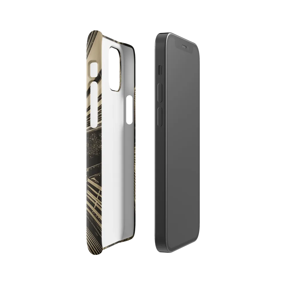 Urban Symphony: Aerial Perspective of City Life | Phone Case |  12 Mini | Snap Case | Glossy