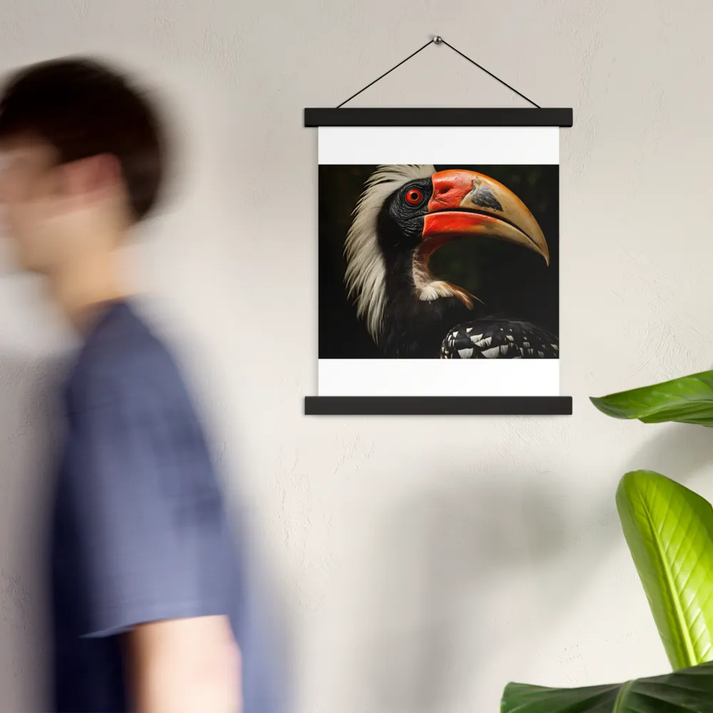 Majesty of the Hornbill | Poster With Black Wood Hanger | 11″×14″