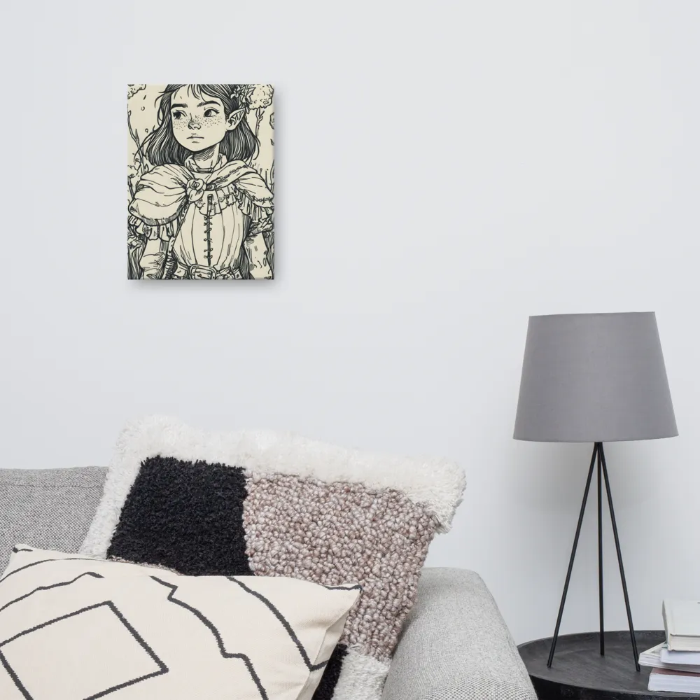 A Young Guardian of Nature | Canvas | 12″×16″