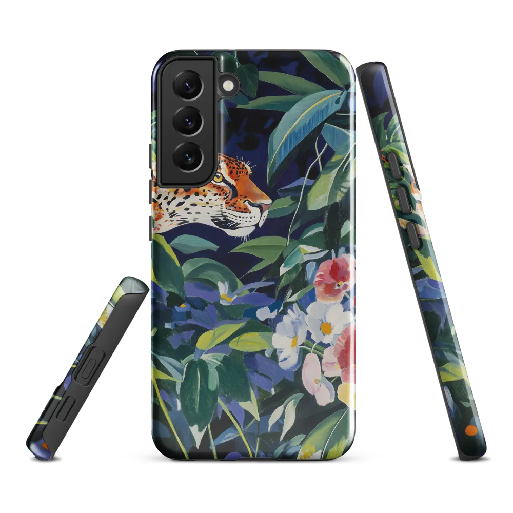 Hidden Majesty: The Jaguar Amongst Tropical Splendor | Phone Case |  S22 Plus | Tough Case | Glossy