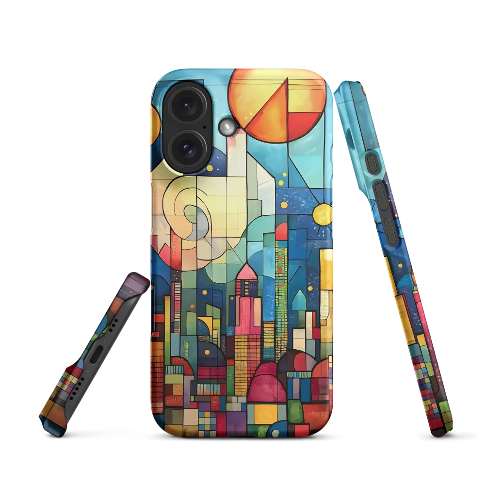 Geometric Harmony: A Vibrant Cityscape