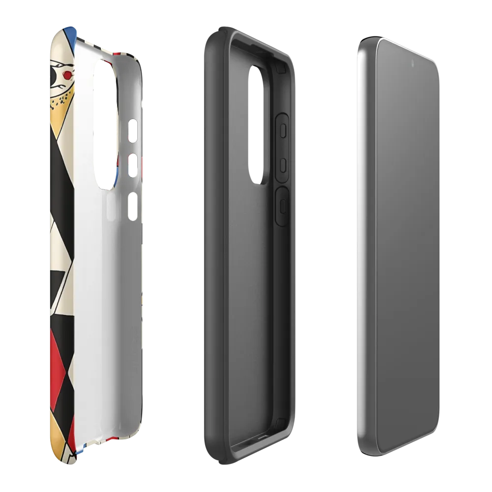 Dynamic Geometric Symphony | Phone Case |  S23 Plus | Tough Case | Matte