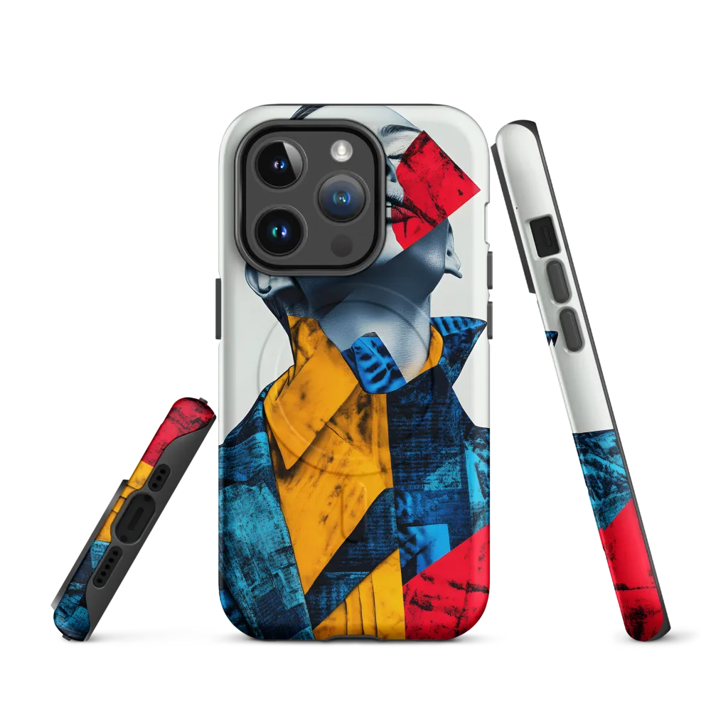 Fragmented Confidence: A Surreal Fashion Portrait | Phone Case |  14 Pro | MagSafe® Tough Case | Matte