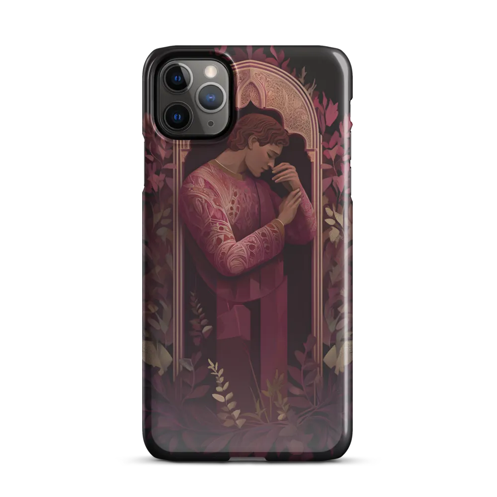 In Contemplation: A Portrait in Purple | Phone Case |  11 Pro Max | Snap Case | Glossy