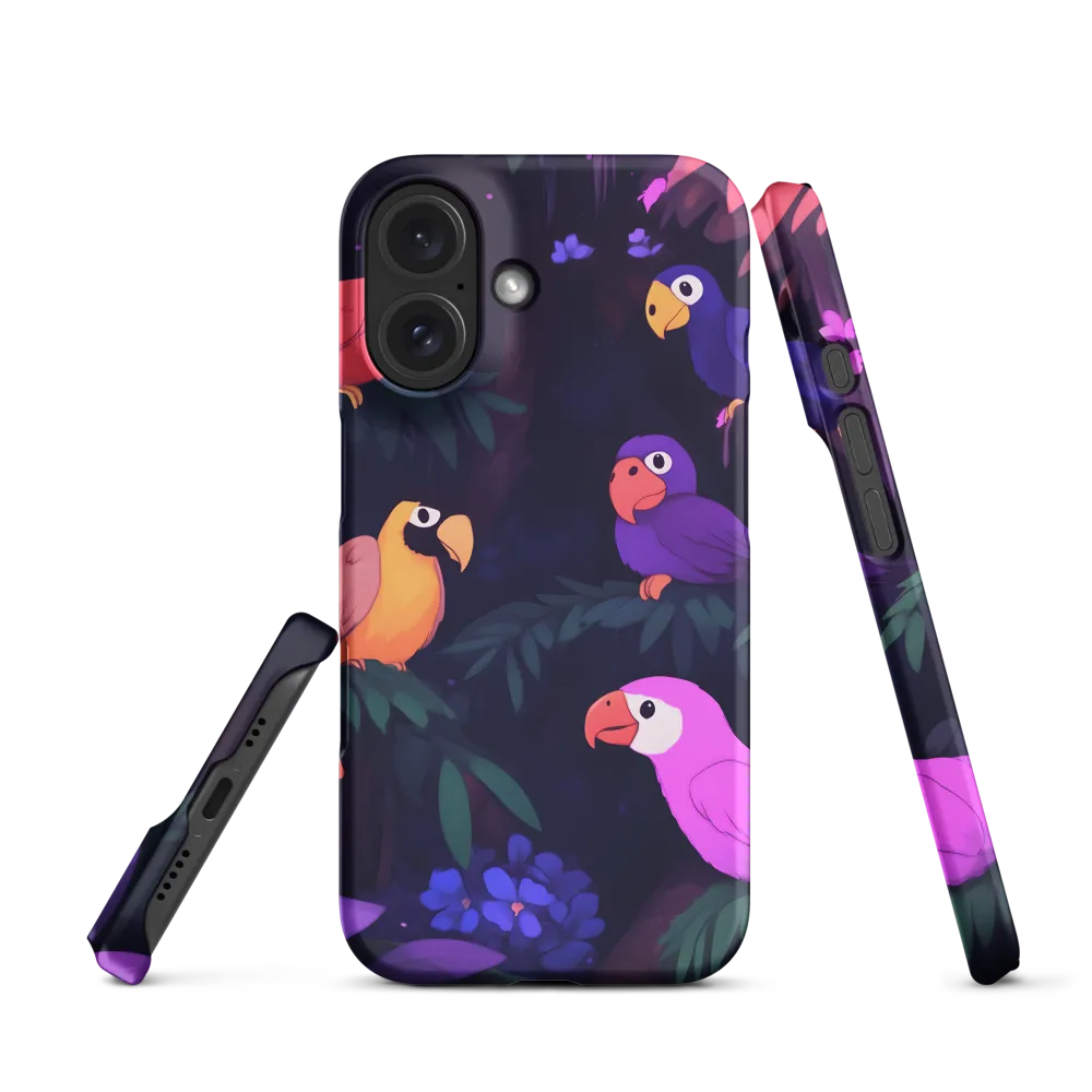 Tropical Parrot Playground | Phone Case |  16 | Snap Case | Matte