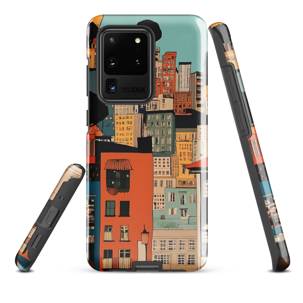 Urban Fusion: A Colorful Cityscape