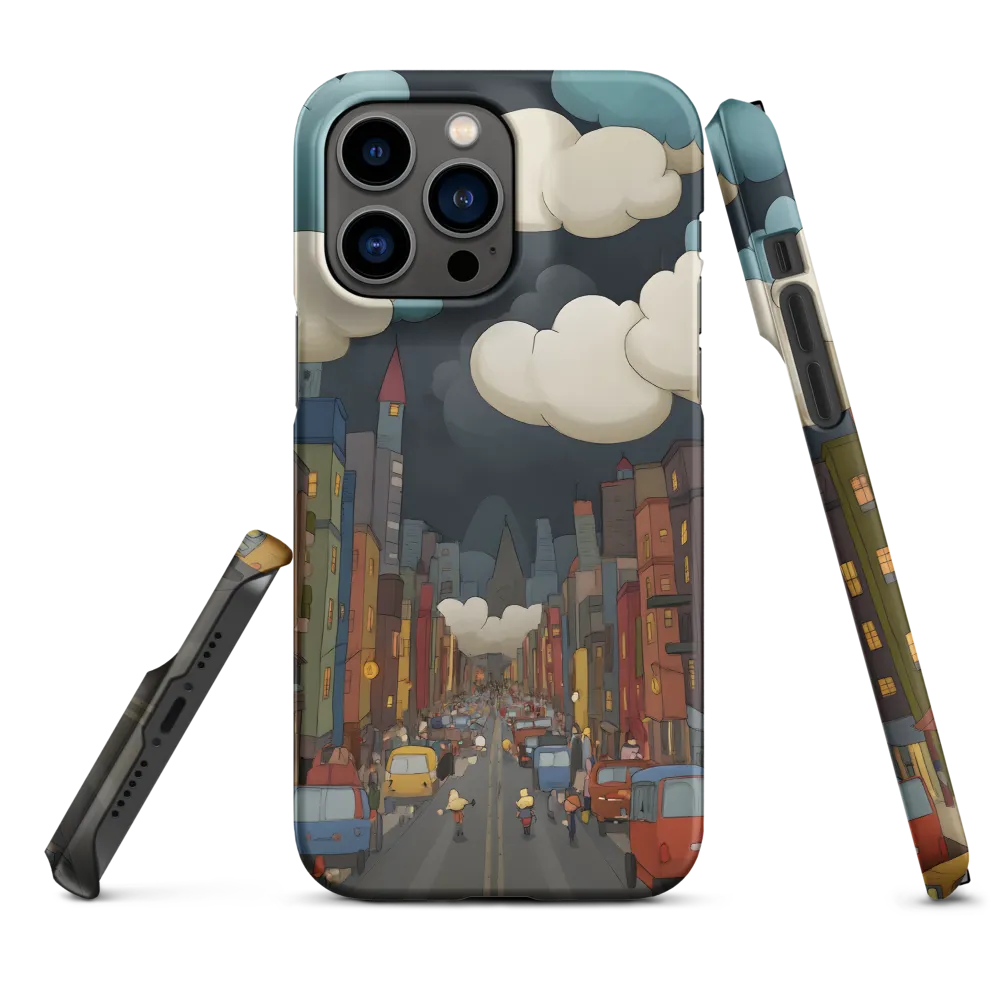 Urban Symphony: A City Awakens at Dusk | Phone Case |  14 Pro Max | Snap Case | Matte