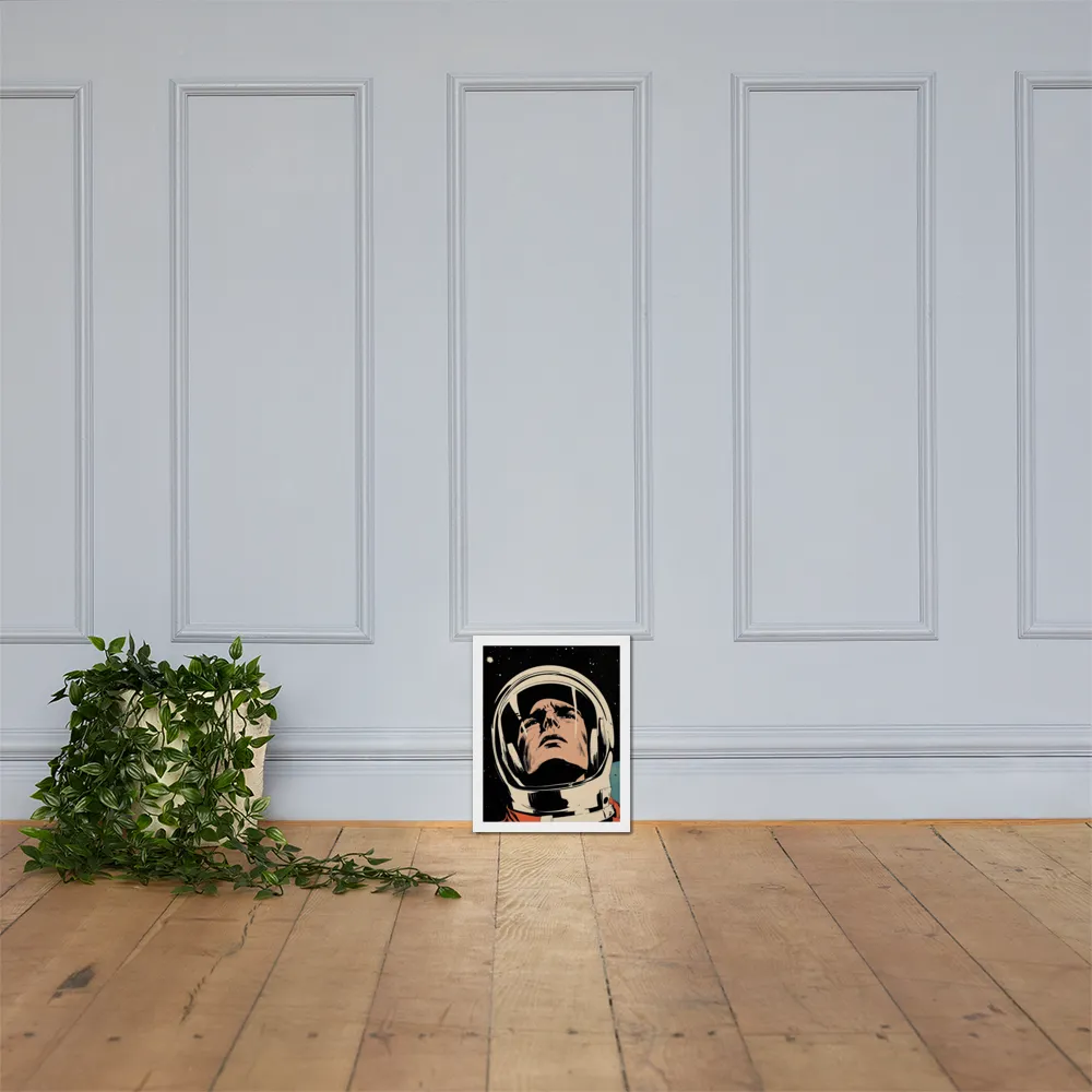 Gaze of the Astronaut | Poster with White Frame | 11″×14″