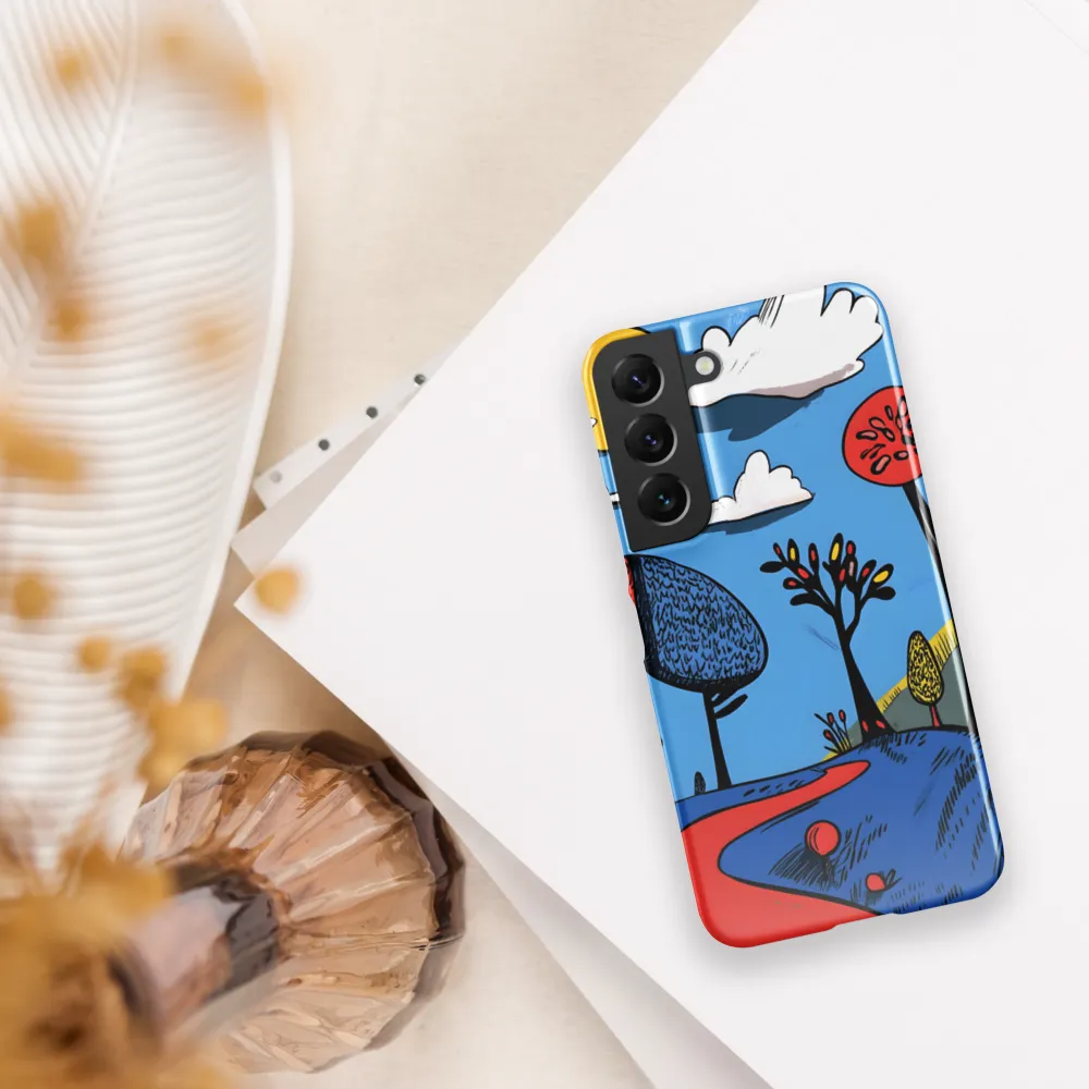 A Playful Journey Through Whimsical Woods | Phone Case |  S22 | Snap Case | Glossy